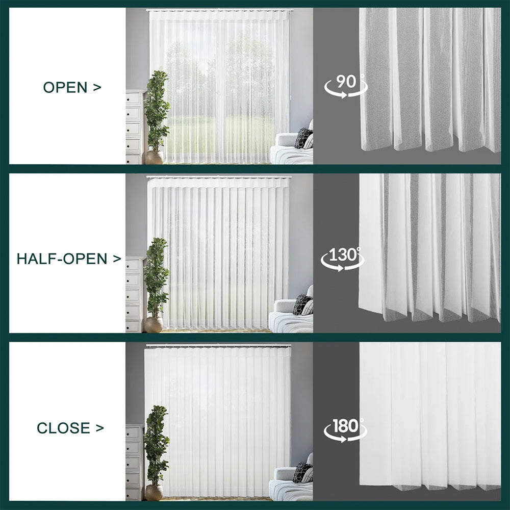 Wavea Sheer Vertical Blinds – Curtain Look, Blind Control